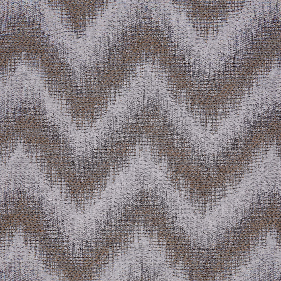 Gray Zig-Zag Geometric Polyester Woven