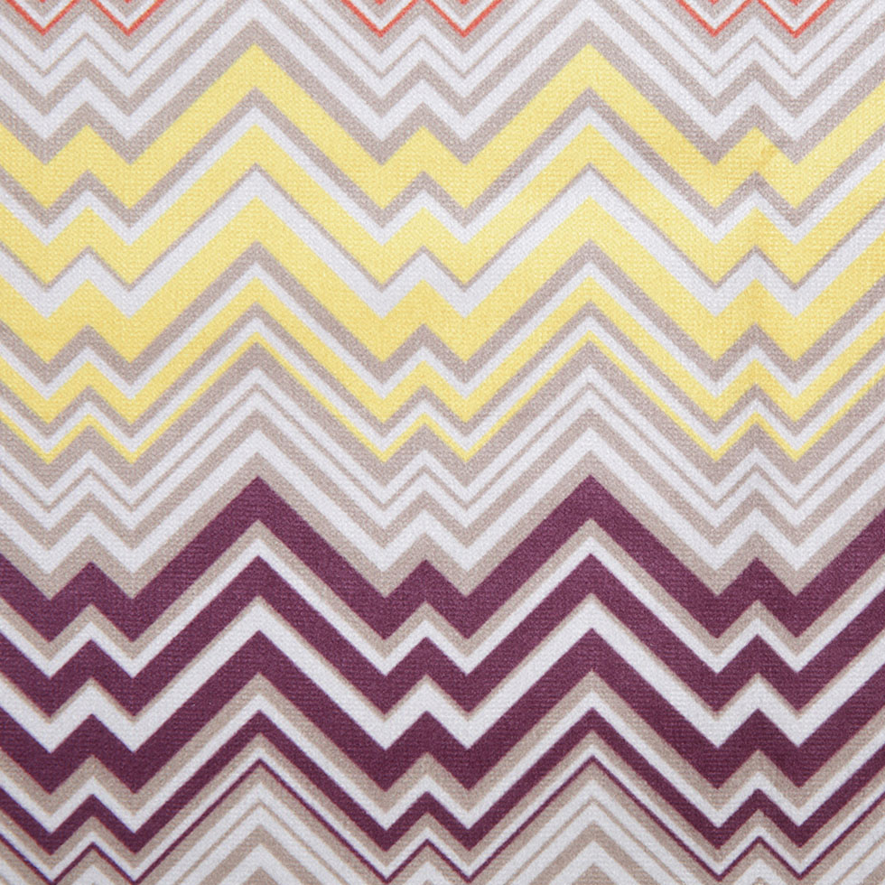 Orange Geometric Upholstery Velvet