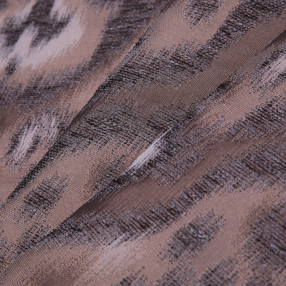 Espresso Ikat Damask Polyester Woven