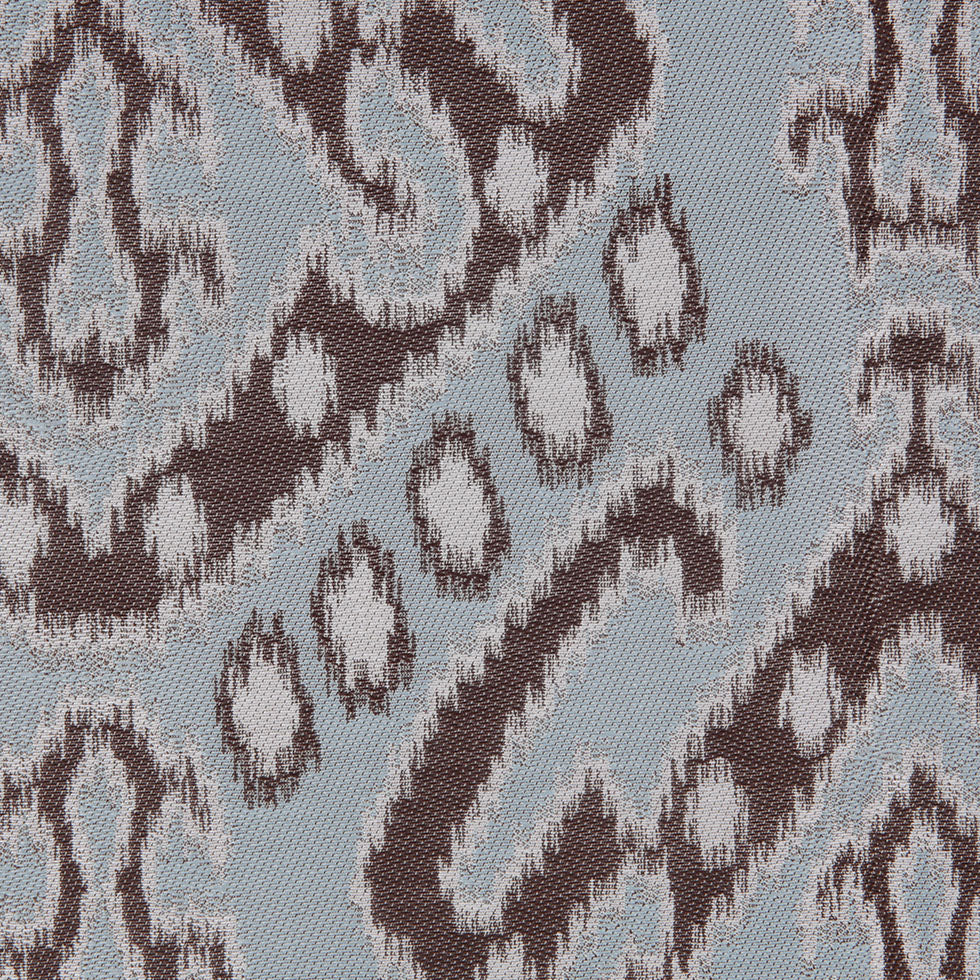 Ice Blue Damask Polyester Woven