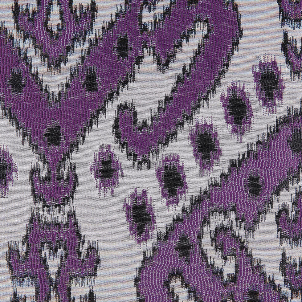 Purple Damask Polyester Woven