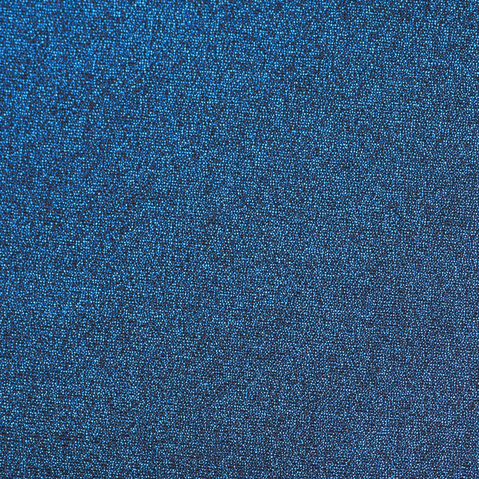 Metallic Royal Blue Glittery DTY Polyester Jersey