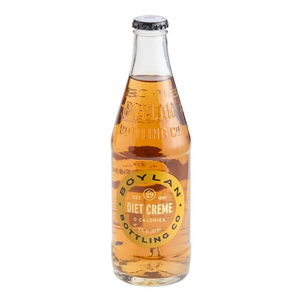 Boylan Bottling Co. Diet Creme Soda 12 fl. oz. - 24/Case