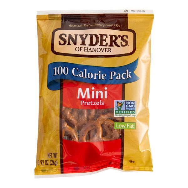 Snyder's of Hanover Mini Pretzels 0.92 oz. - 88/Case