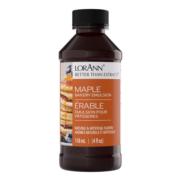 LorAnn Oils 4 fl. oz. Maple Bakery Emulsion - 6/Case
