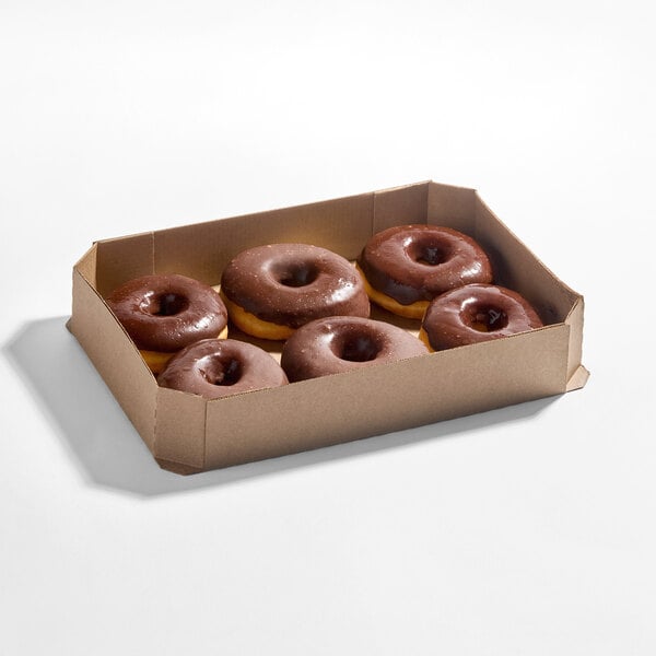 Talerico Bakery Chocolate Iced Donut Ring 2.7 oz. - 24/Case