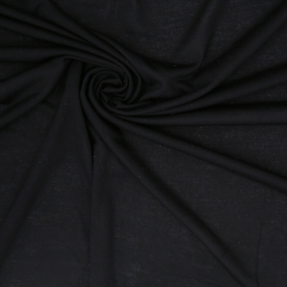 Black Micro Modal Jersey