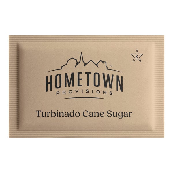 Hometown Provisions Raw Turbinado Sugar Packet 2.8 Gram - 1,000/Case