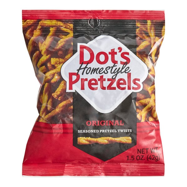 DOT'S HOMESTYLE PRETZELS Original Seasoned Pretzel Twists 1.5 oz. - 60/Case