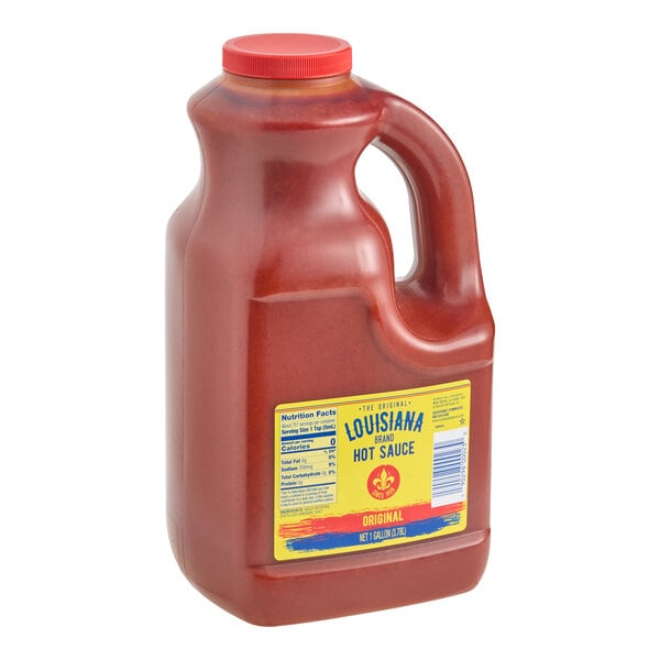 The Original Louisiana Brand 1 Gallon Original Hot Sauce - 4/Case
