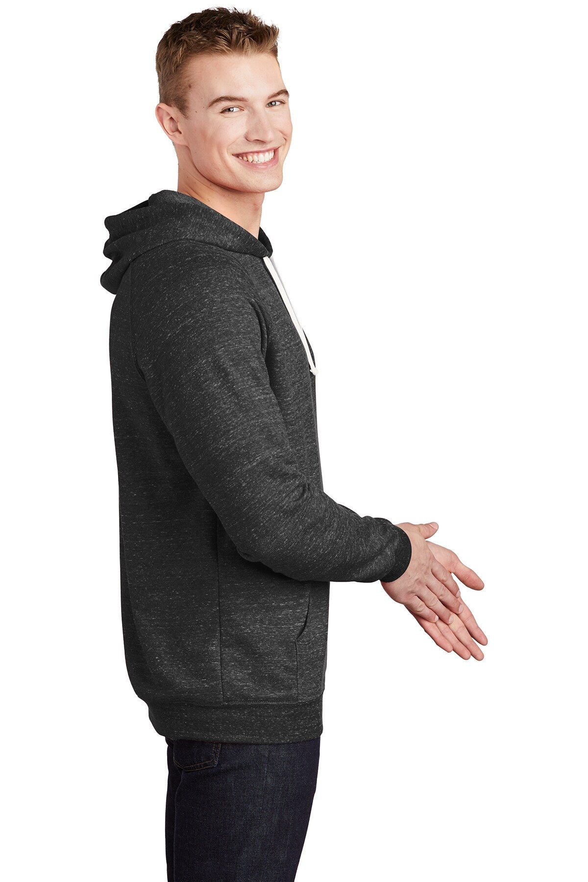 JERZEES® Snow Heather French Terry Raglan Hoodie