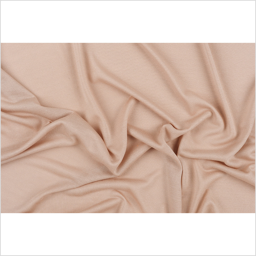 Bisque Solid Viscose Jersey