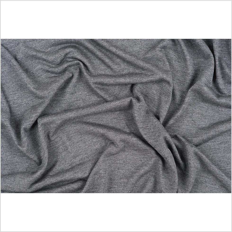 Heathered Gray Viscose Jersey
