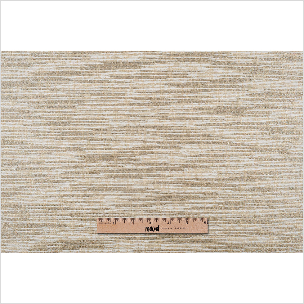 Metallic Gold/Cream Blended Silk-Cotton Woven