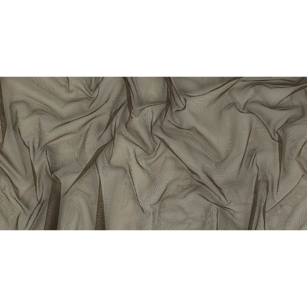 Mud Polyester Stretch Mesh