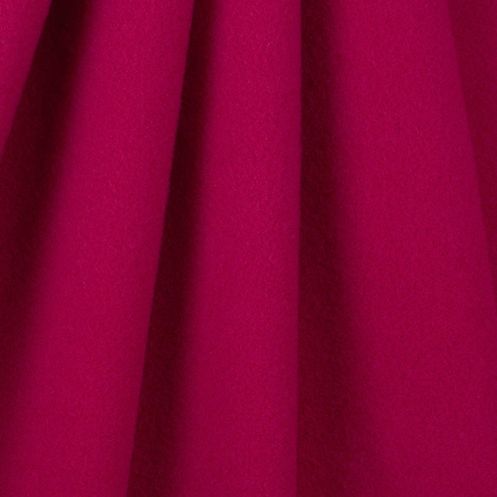 Wool/Cashmere Coating - Fuchsia, Made in Italy - Alberini Collection