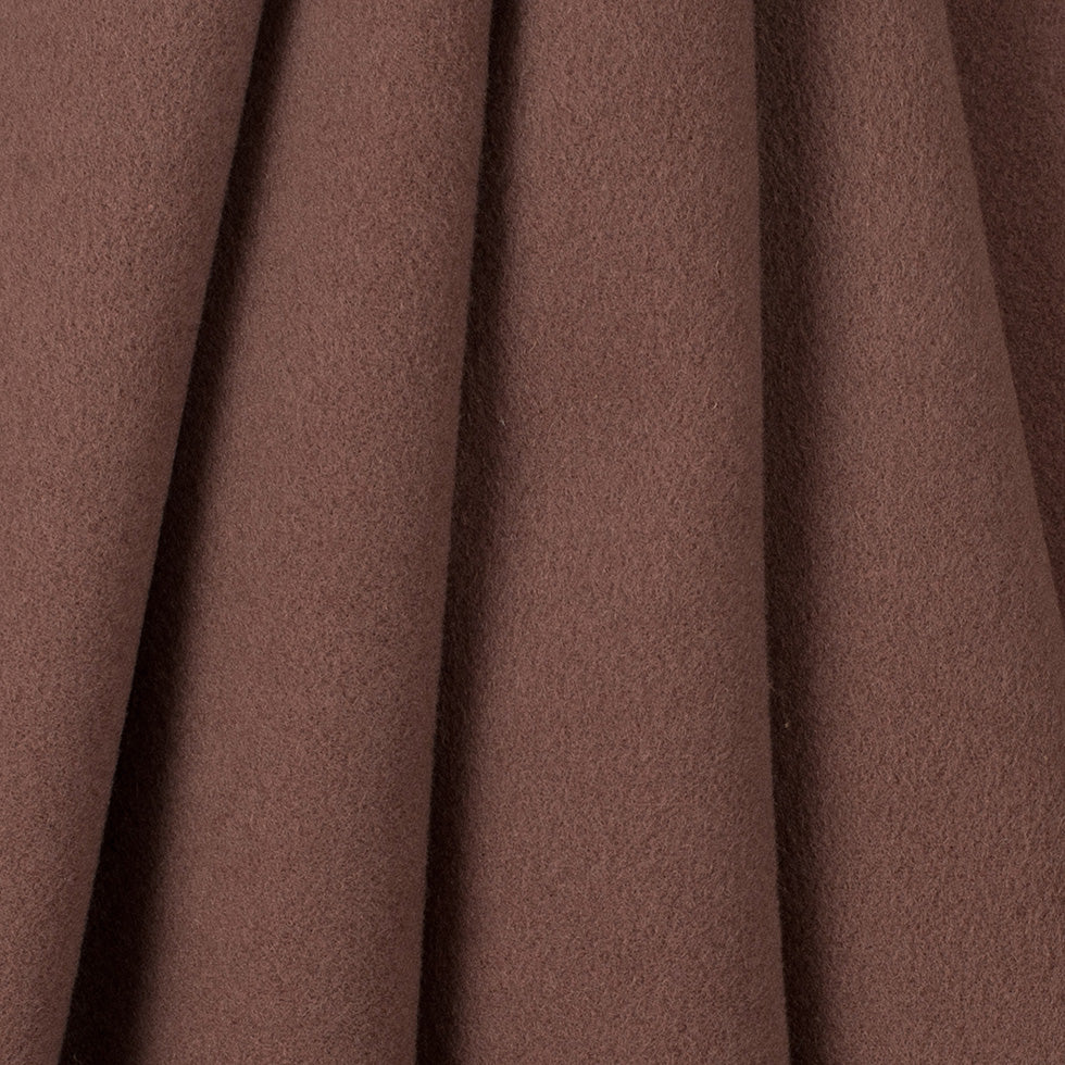 Wool and Cashmere Coating Made in Italy - Brown - Alberini Collection