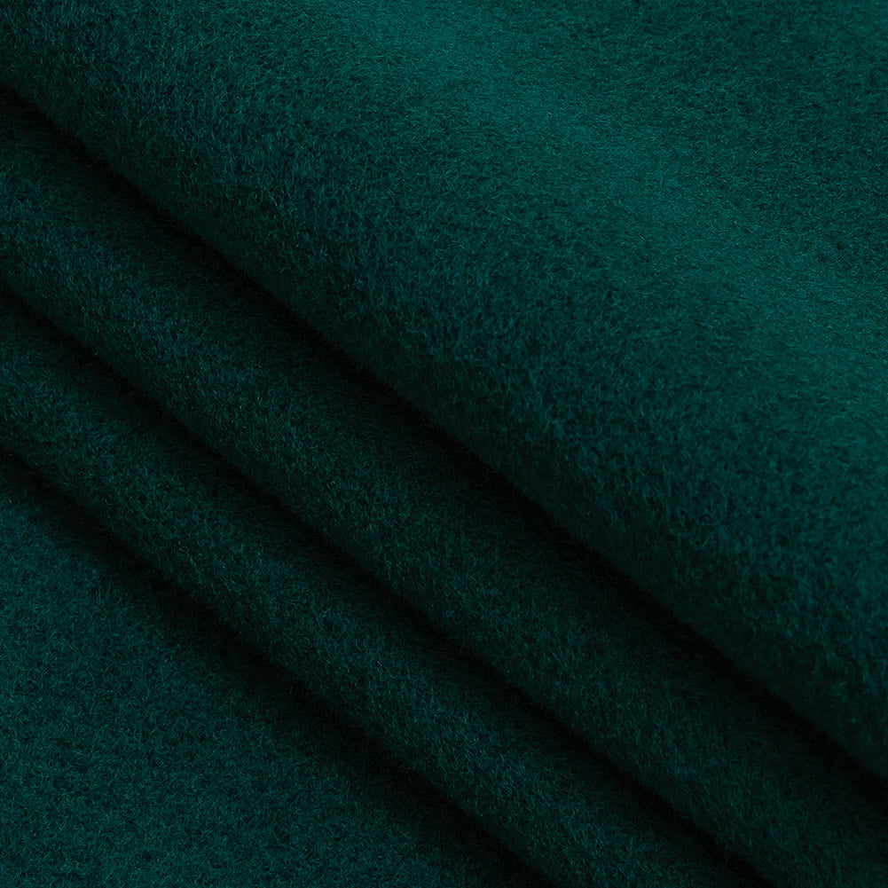 Wool and Cashmere Coating Made in Italy - Dark Teal - Alberini Collection