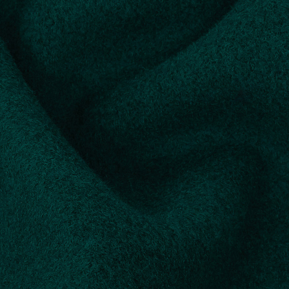 Wool and Cashmere Coating Made in Italy - Dark Teal - Alberini Collection