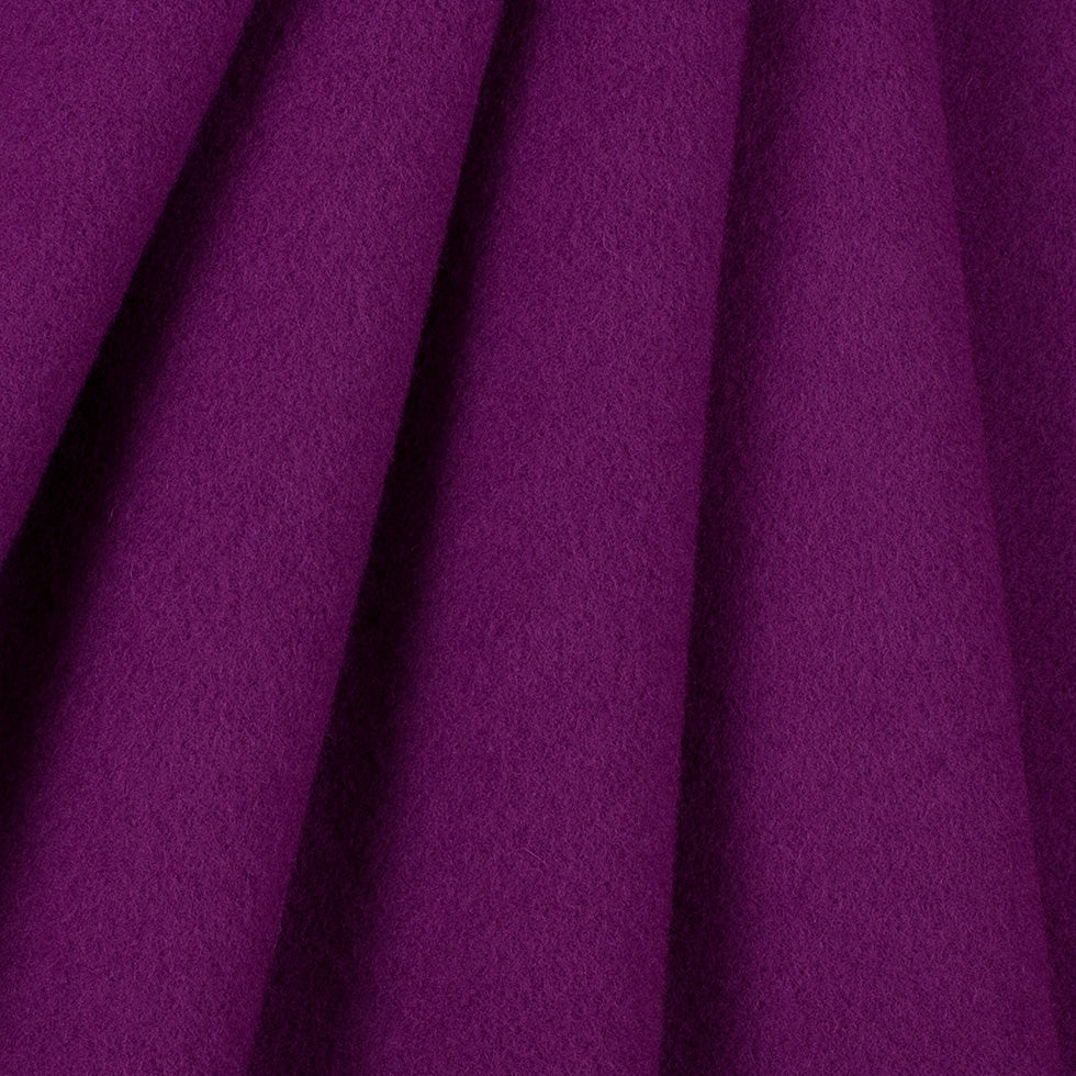 Wool and Cashmere Coating Made in Italy - Purple - Alberini Collection