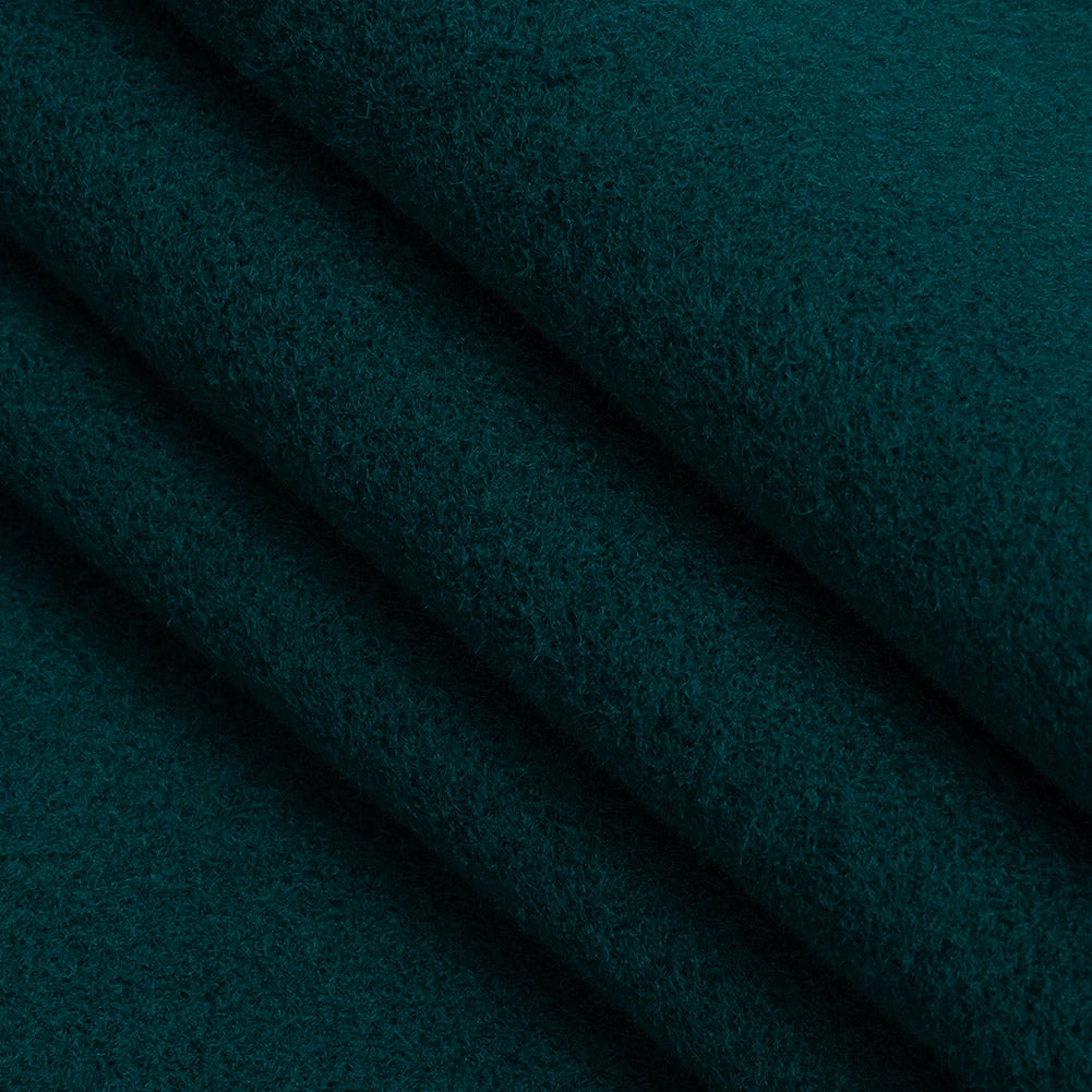 Wool and Cashmere Coating Made in Italy - Ocean Blue - Alberini Collection