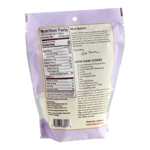 Bob's Red Mill Baking Soda 16 oz. - 4/Case