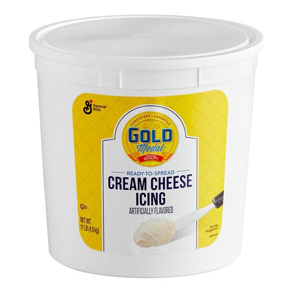 Gold Medal Ready-to-Spread Cream Cheese Icing 11 lb. - 2/Case