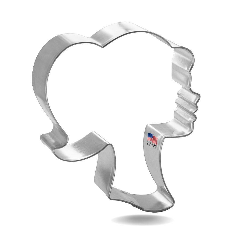 Doll Head Cookie Cutter 4.25 in B1183