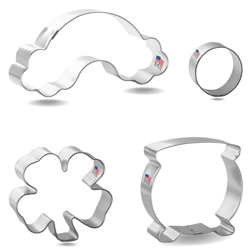 Pot O' Gold St Patrick's Day Cookie Cutter 4 Pc Set HS0474