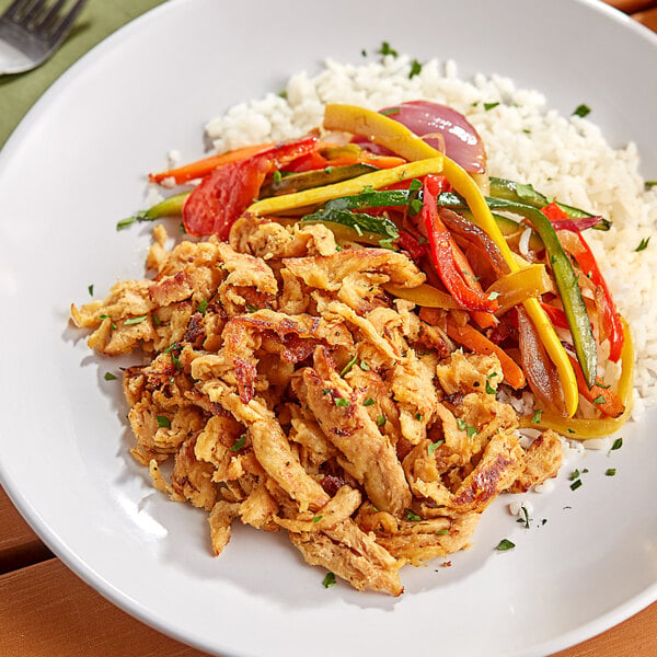Barvecue Plant-Based Vegan Wood-Smoked Naked Shredded Chicken 10 oz. - 6/Case