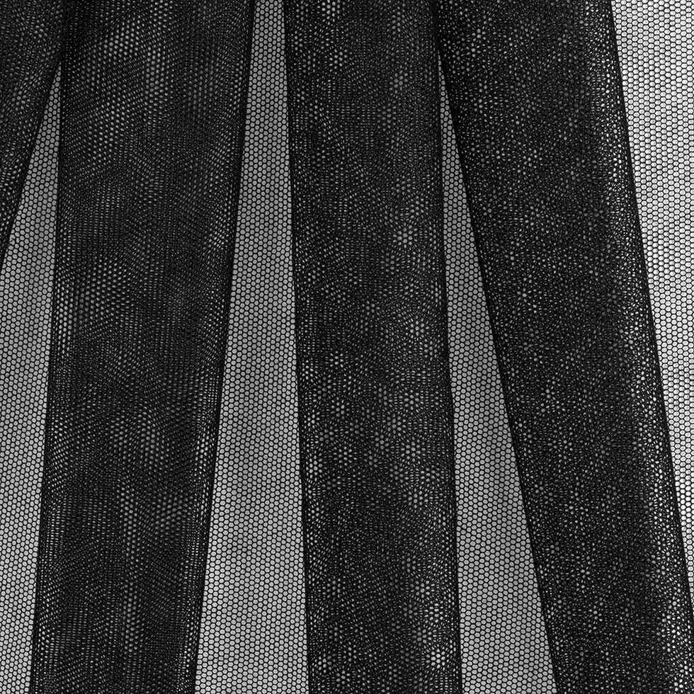 Cotton Bobbinet Tulle Made in England - Black