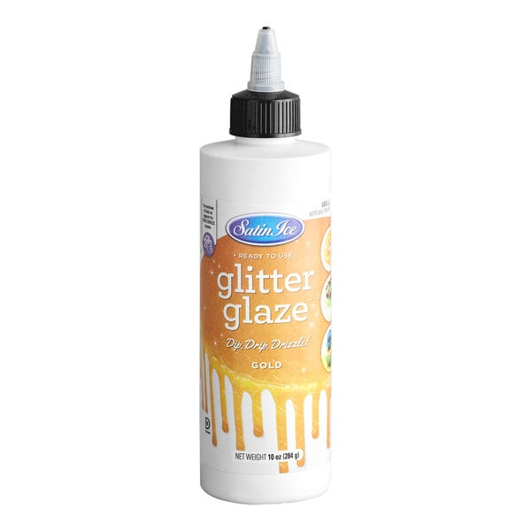 Satin Ice Gold Vanilla Glitter Glaze 10 oz.