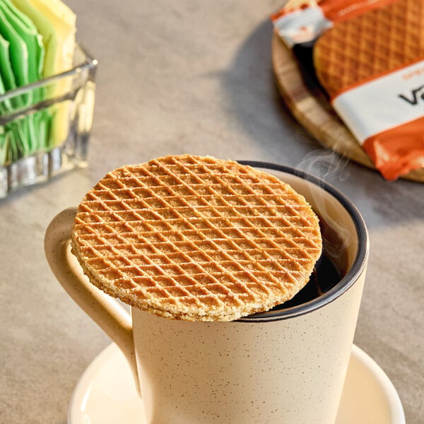 Vafels Individually Wrapped Vegan Speculoos Stroopwafel 12-Count 1.06 oz. - 12/Case