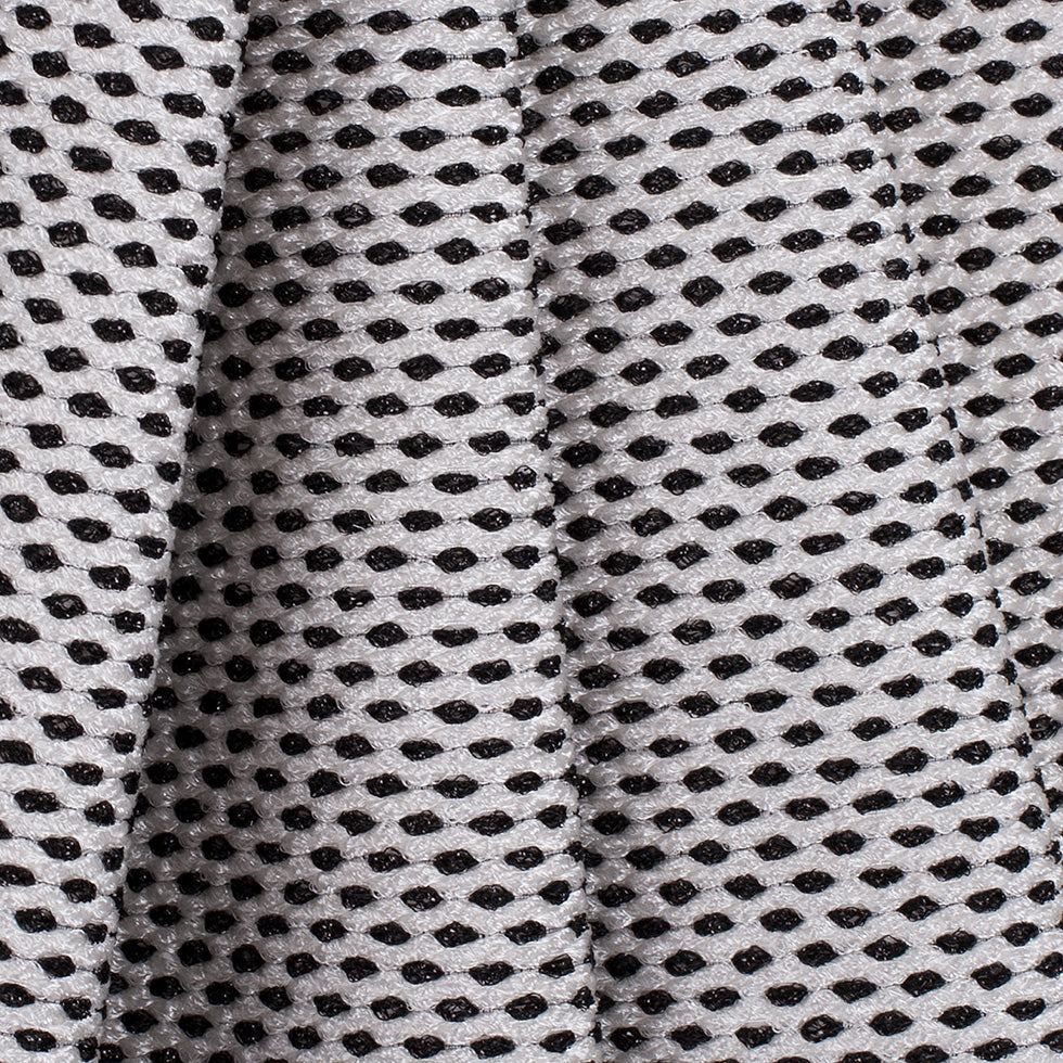 Prabal Gurung Black/White Polka Dotted Acrylic Woven