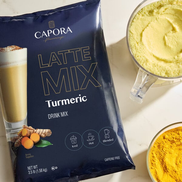 Capora Turmeric Latte Mix 3.5 lb. - 5/Case