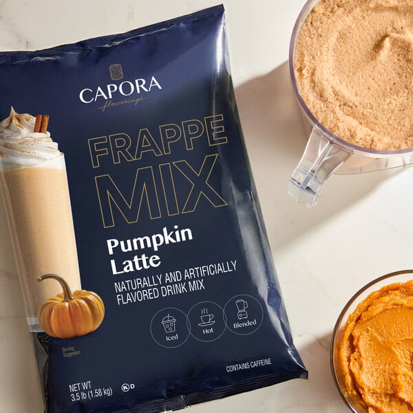Capora Pumpkin Latte / Frappe Mix 3.5 lb.