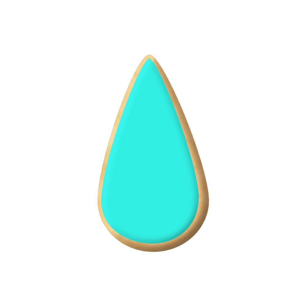 Mini Teardrop Cookie Cutter 1 in M143