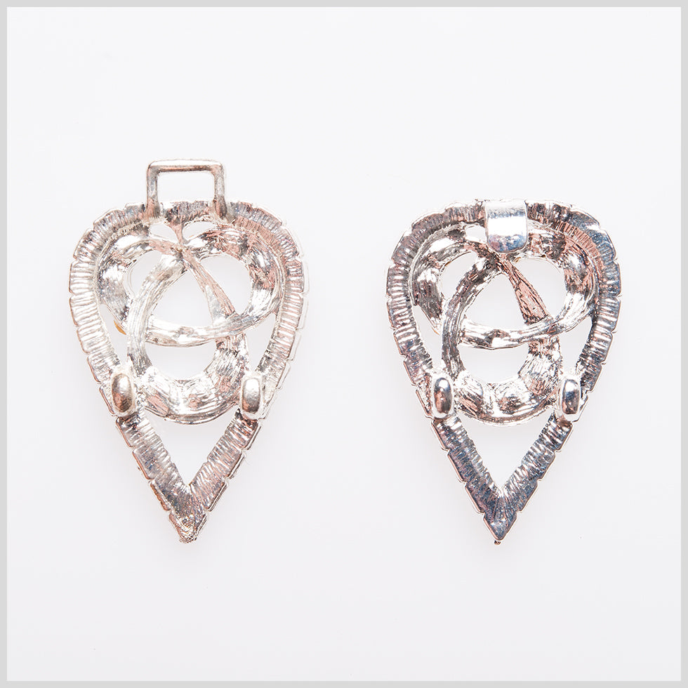 3" Silver Rhinestone Clasp