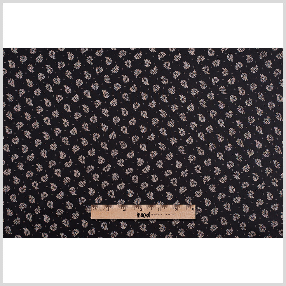 Jason Wu Black/Taupe Paisley Silk Chiffon