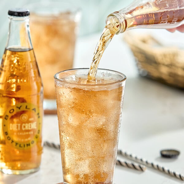 Boylan Bottling Co. Diet Creme Soda 12 fl. oz. - 24/Case