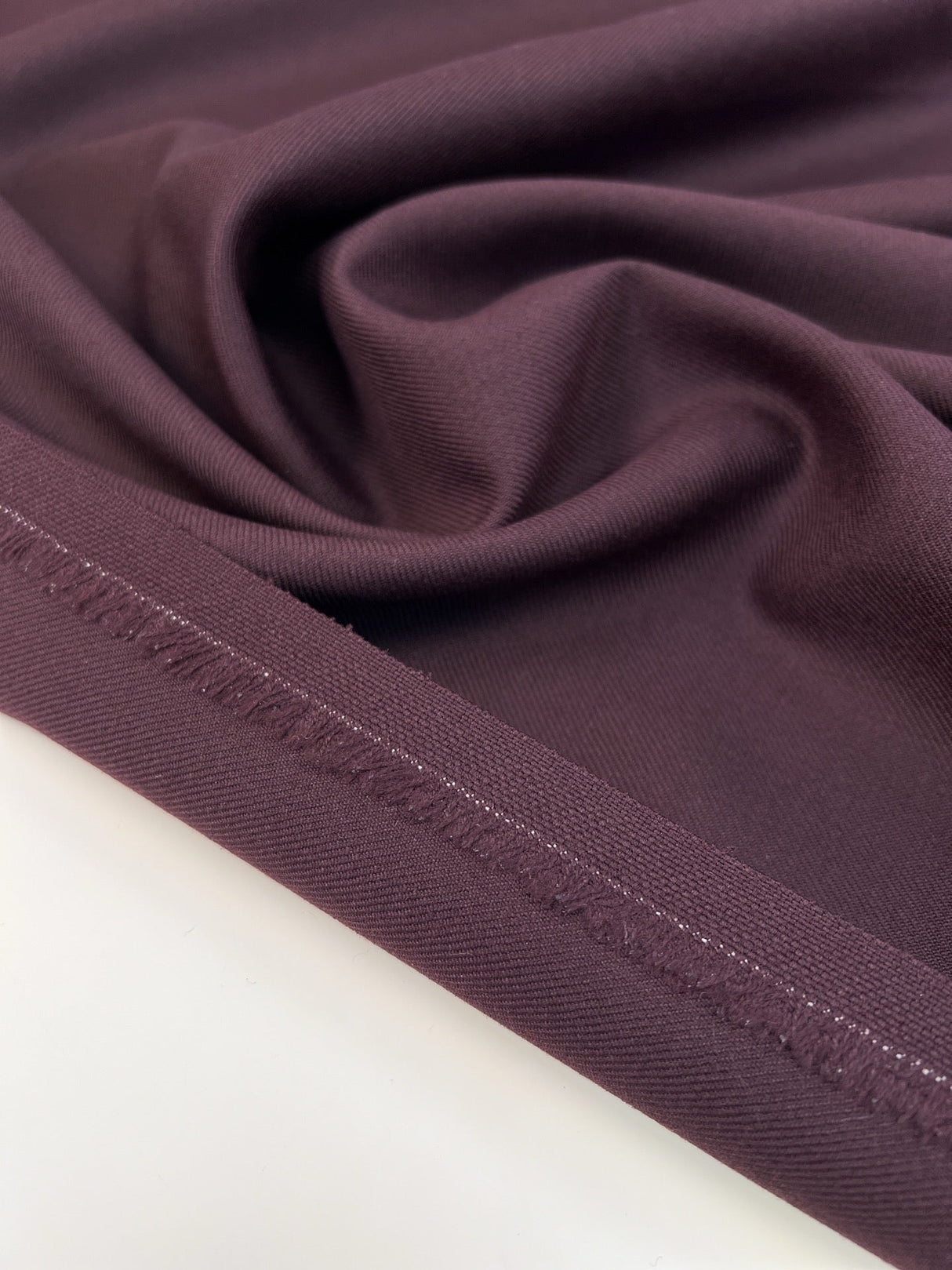 Wool Tweed Fabric Purple Shade