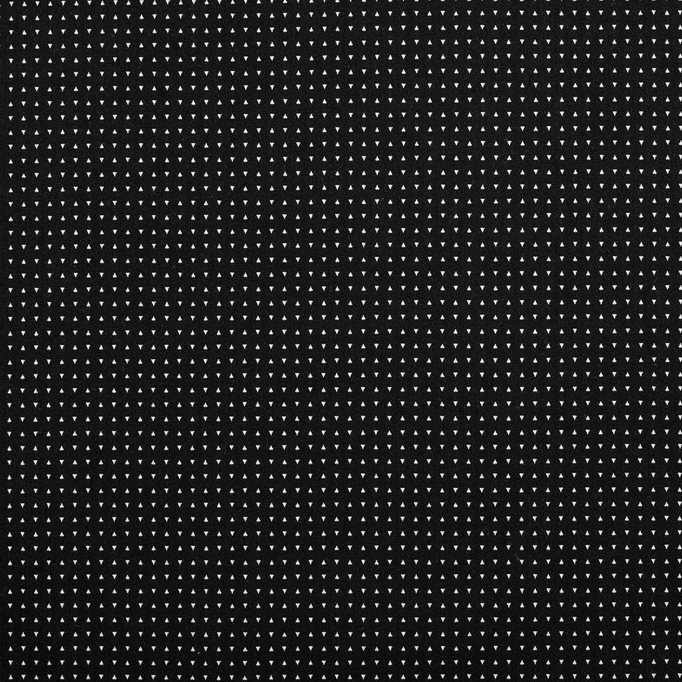 Turtledove/Black Geometric Stretch Cotton Jacquard