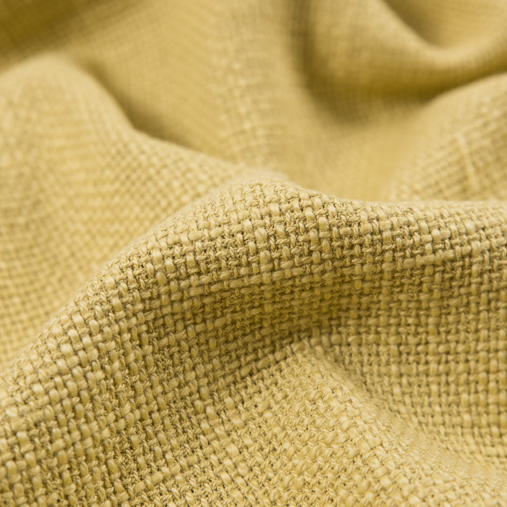 Dusky Citron Textural Cotton Woven