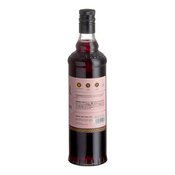 Liber & Co Pacific Strawberry Syrup 750 mL - 6/Case