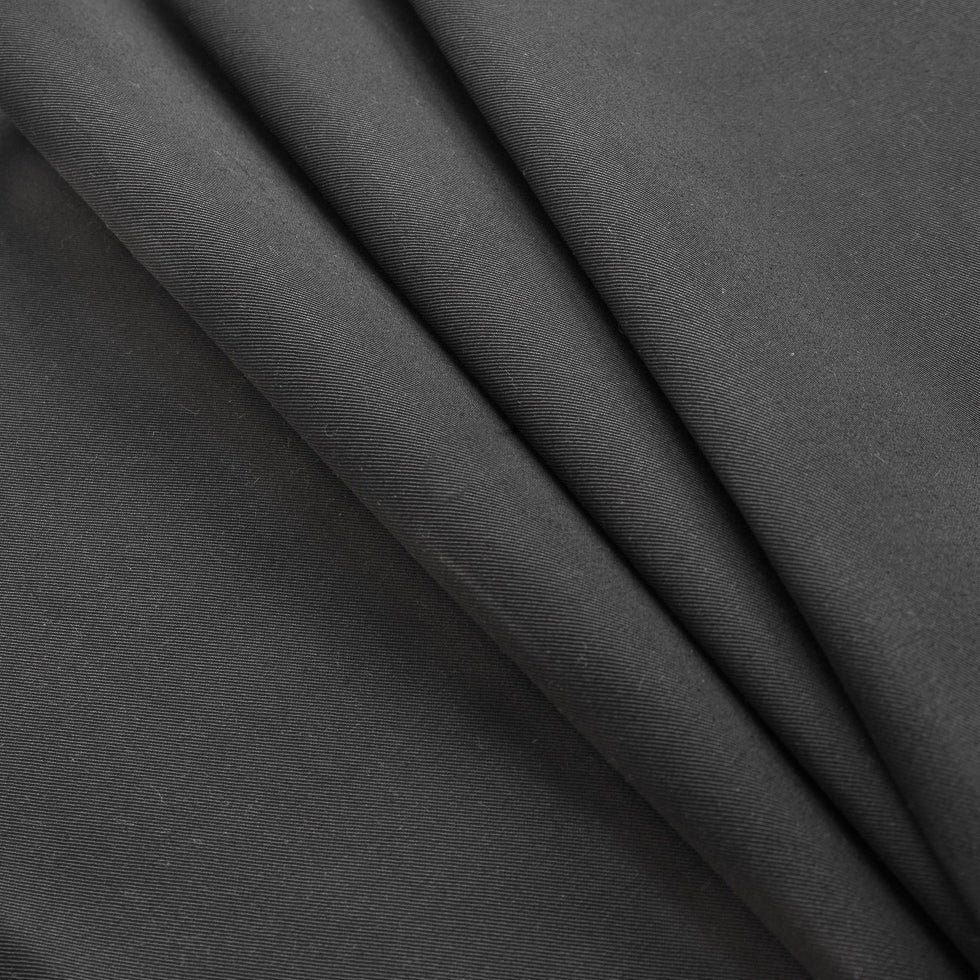 Black Eco-Friendly Blended Cotton Twill