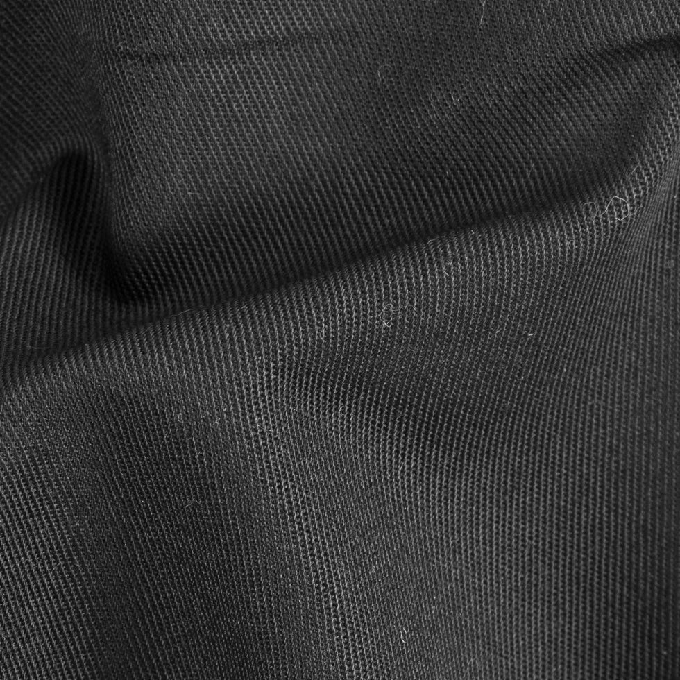 Black Eco-Friendly Blended Cotton Twill