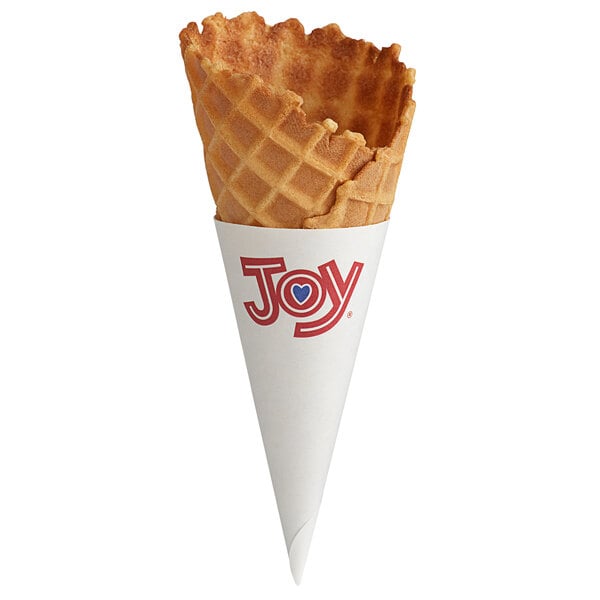 JOY Small Jacketed Waffle Cone - 294/Case
