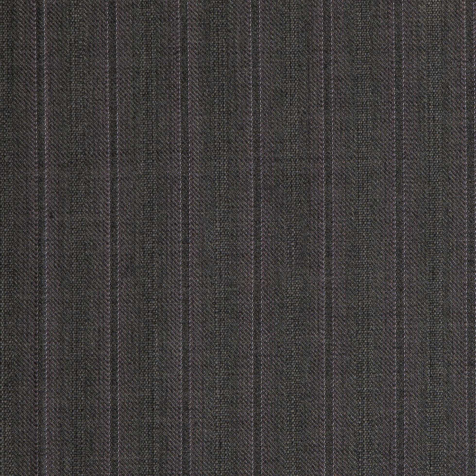 Neutral Gray/Pink Pinstriped Super 120 Wool Suiting