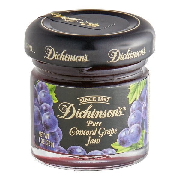 Dickinson's 1 oz. Pure Concord Grape Jam - 72/Case
