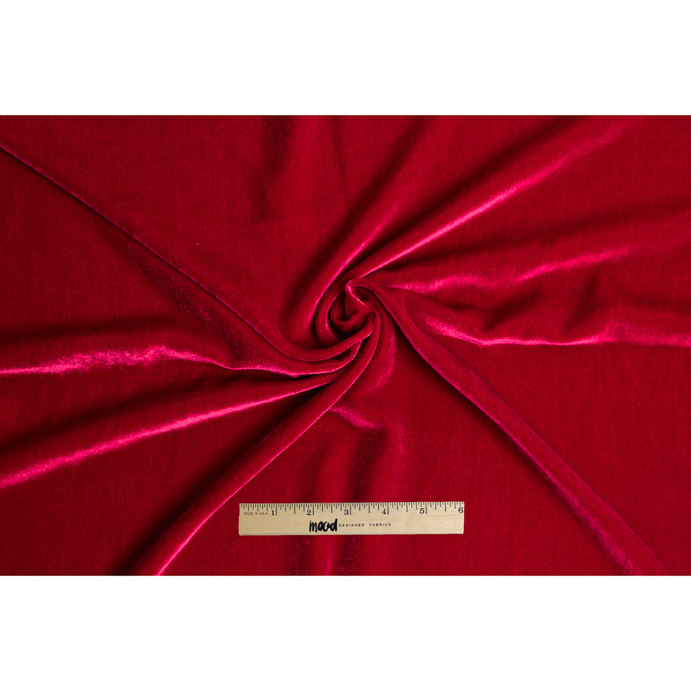 Soft Rayon-Silk Velvet - Garnet - Cicero Collection